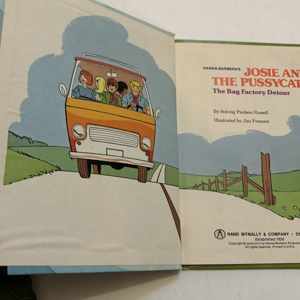 Hanna Barbera JOSIE AND THE PUSSYCATS The Bag Factory Detour 1976 McNally